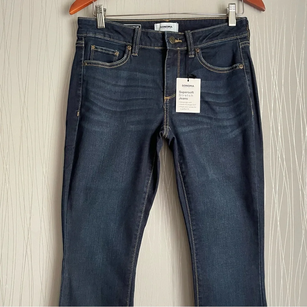 Sonoma Bootcut Jeans Dark Wash Stretch Women’s size 6 - Picture 2 of 12